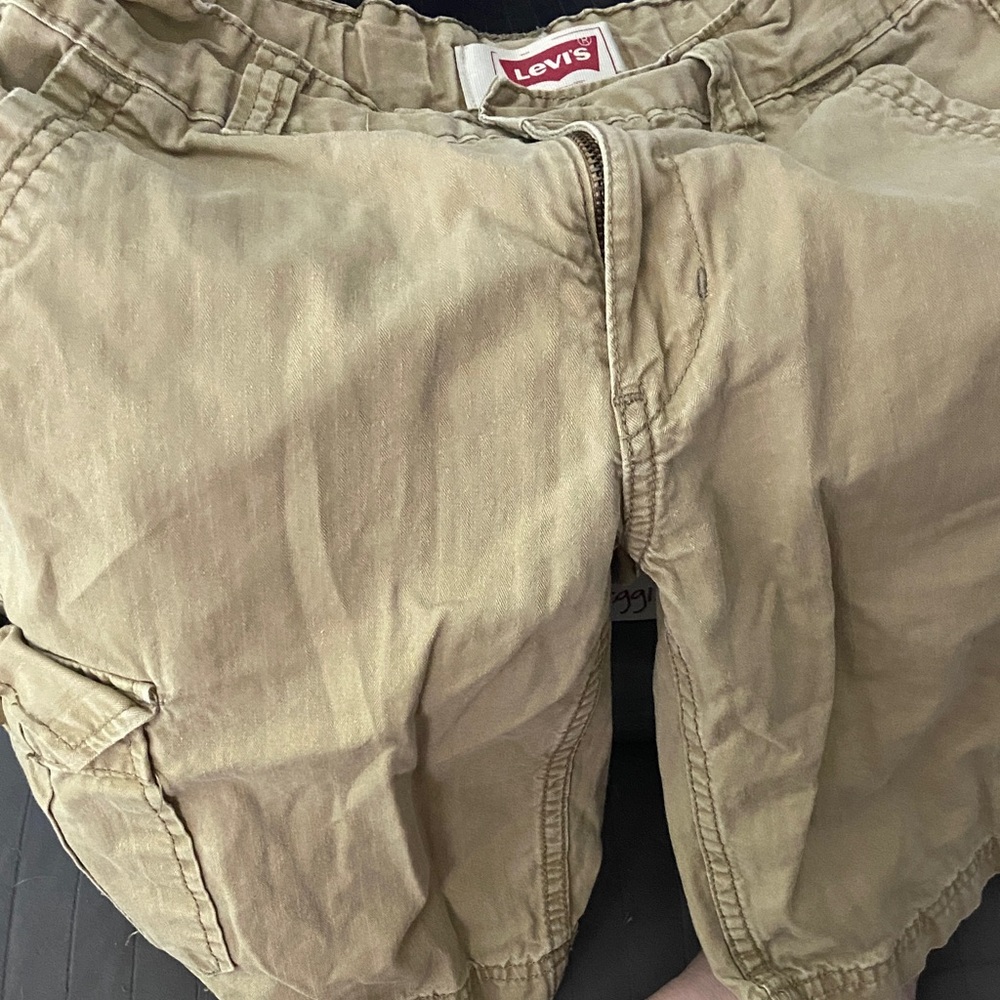 Levi's Khaki Cargo Shorts Boys 10